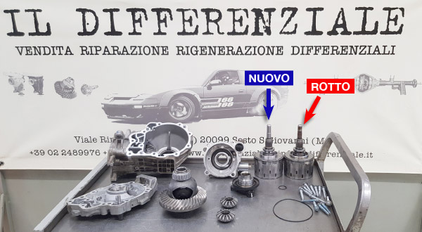 Rigenerazione differenziale Mercedes GLA con sostituzione pacco frizione