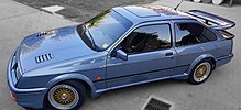 La vista esterna con il kit RS500 dedicato. 220px Ford Sierra RS500 Wolf Racing