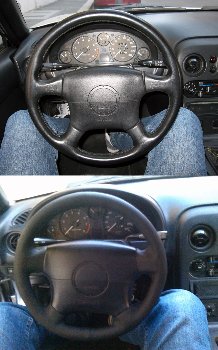 Volante Mazda MX5 riduzione da diametro 38cm. a 33cm. riduzione-diametro-volanti-mazda-mx5