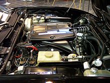 Dettaglio del motore di una Montreal; notare il sistema di iniezione meccanica SPICA Alfa Romeo Montreal engine TCE